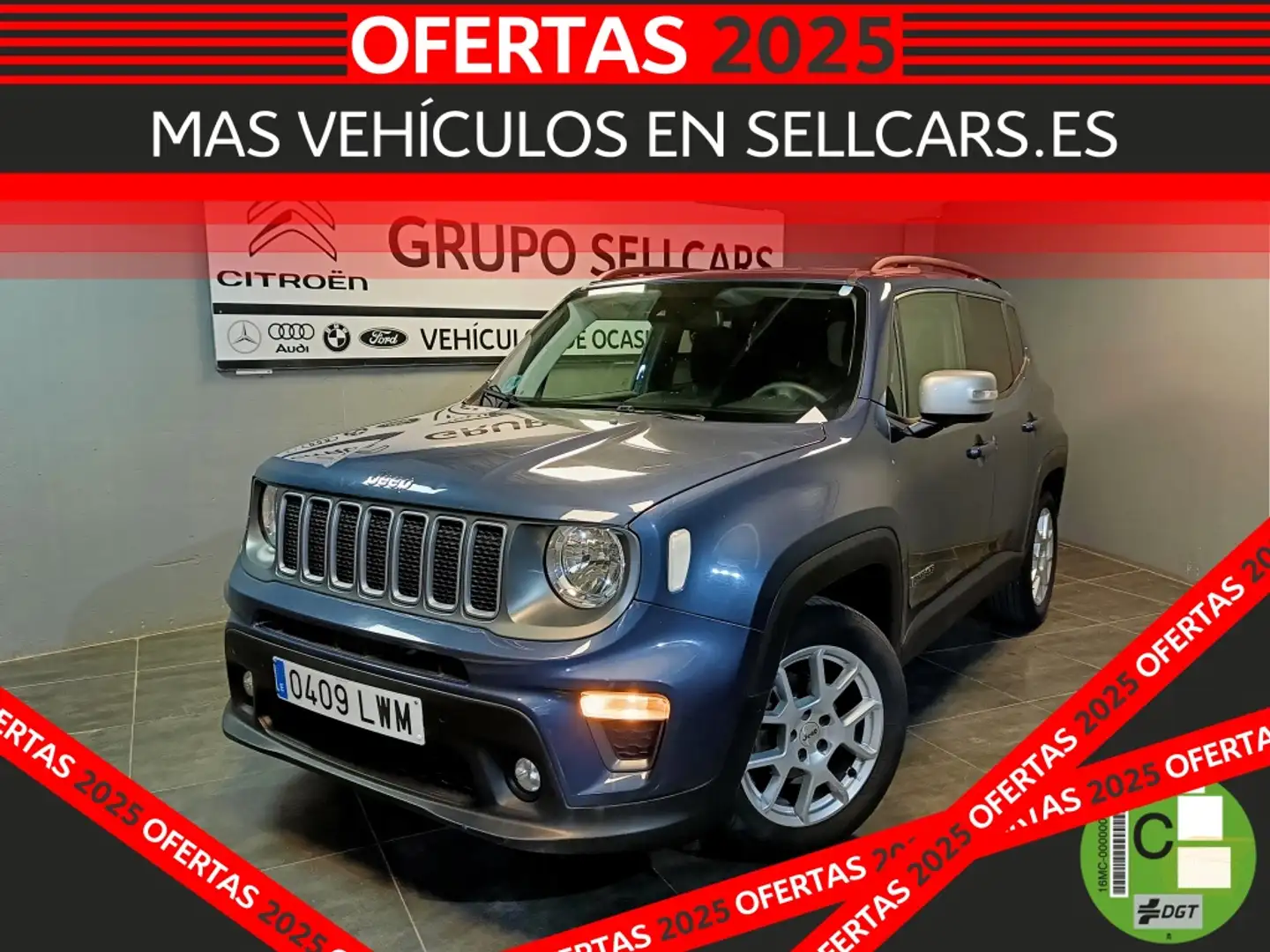 Jeep Renegade 1.6Mjt Limited 4x2 96kW Blauw - 1