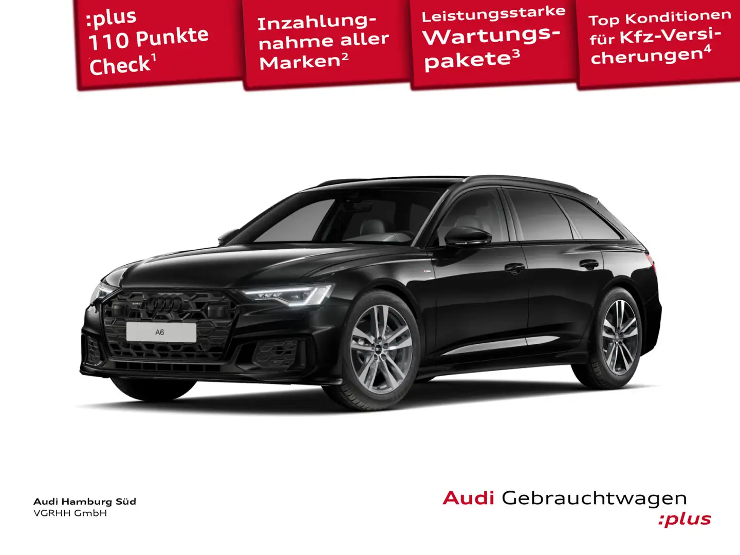 Audi A6 45 TDI S line qu. S tronic MATRIX/PANO Schwarz - 1