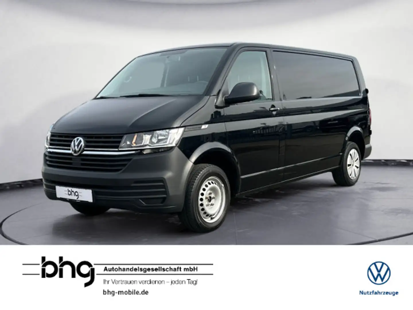 Volkswagen T6 Transporter Transporter T6 Kasten Lang 2.0 TDI *EINPARKHILFE Schwarz - 1