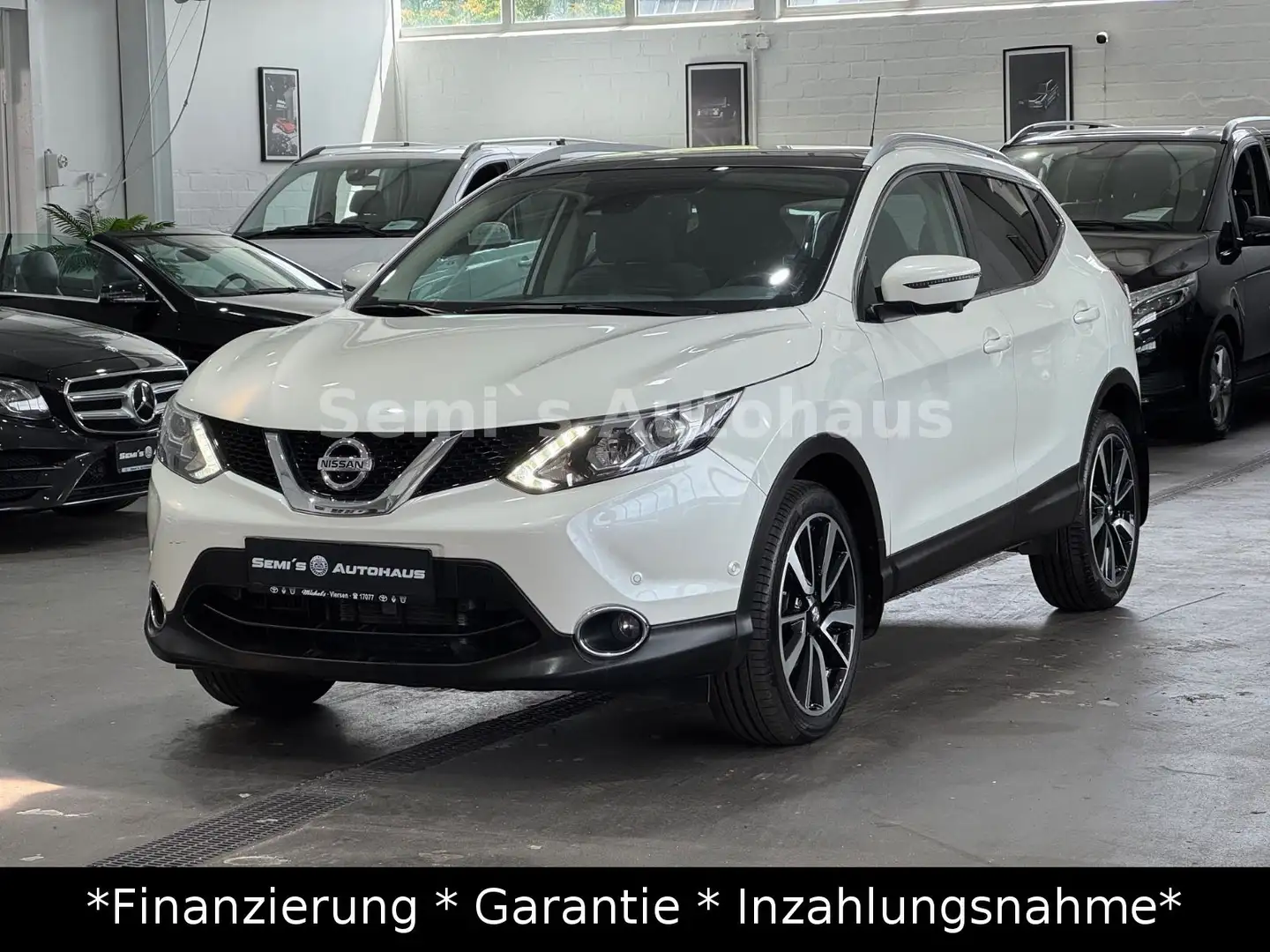 Nissan Qashqai Tekna+*1.Hand*Automatik*Leder*Panorama* Weiß - 1