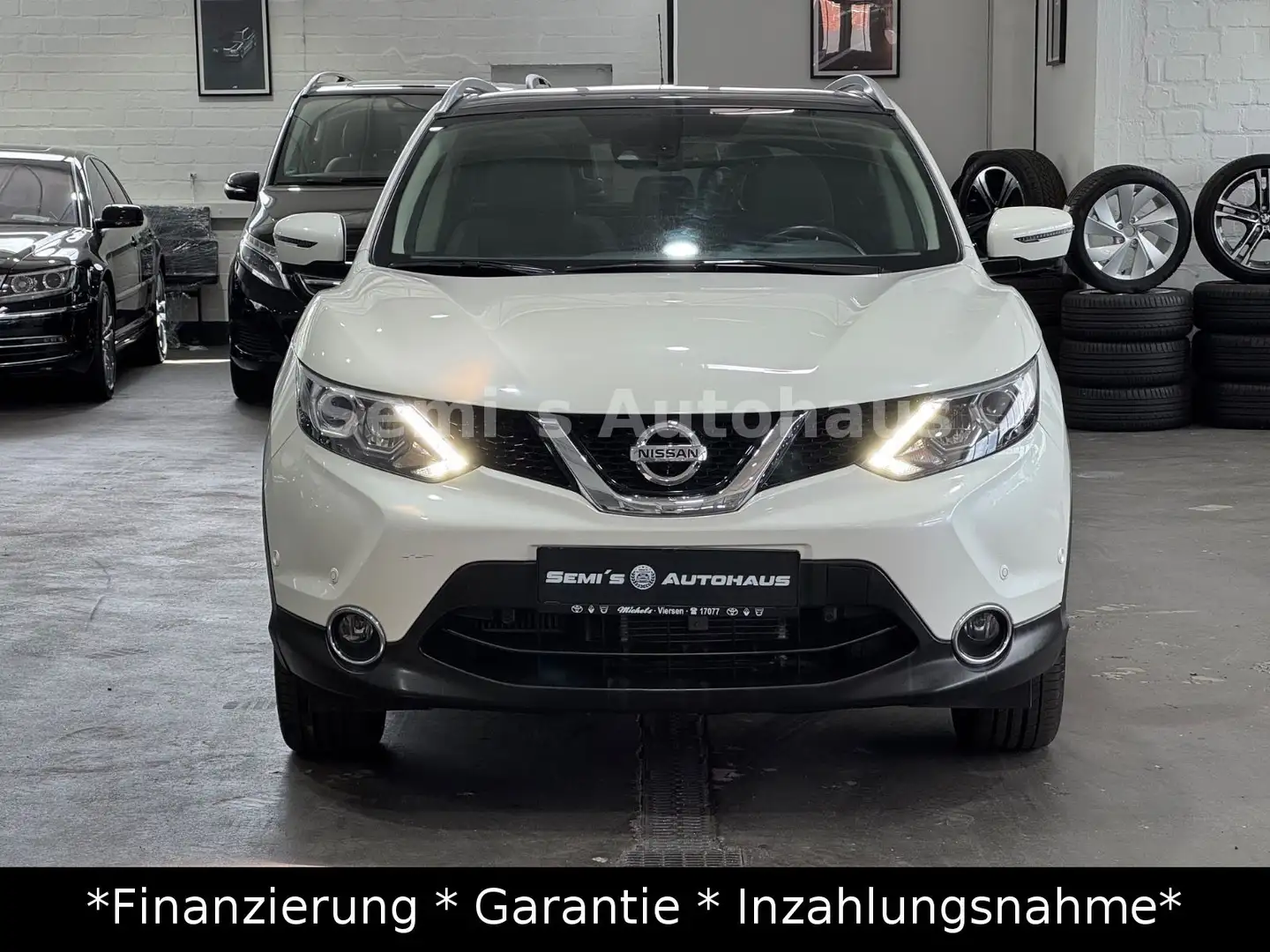 Nissan Qashqai Tekna+*1.Hand*Automatik*Leder*Panorama* Weiß - 2