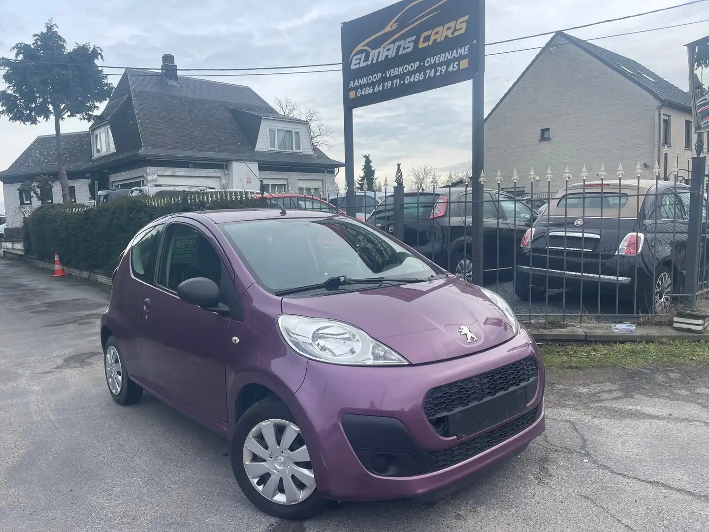 Peugeot 107 1.0i * 107.000km - 2013 - 1ier Propriétaire * Mauve - 1