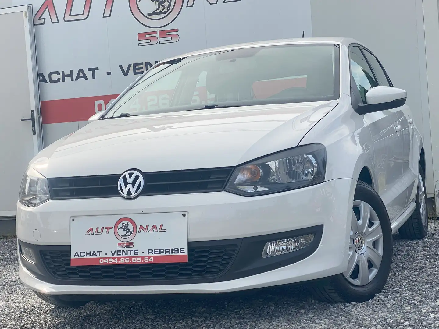 Volkswagen Polo 1.2i 69CH**1°PROPRIO**5 PORTES**GPS**AIRCO Blanc - 1