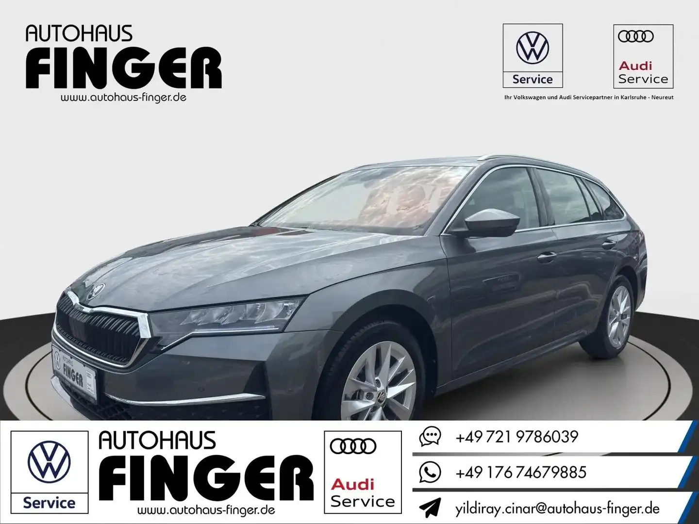 Skoda Octavia Combi 2.0 TDI DSG Selection*AHK/Navi/SHZ Gris - 1