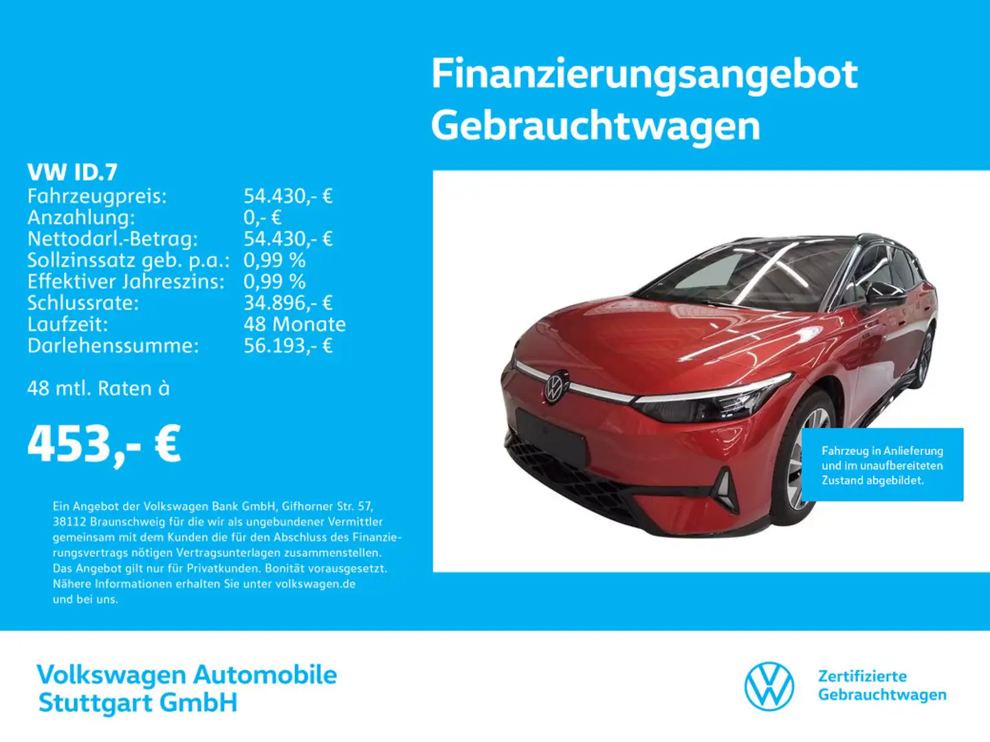 Volkswagen ID.7 Tourer Navi AHK Kamera Roşu - 1