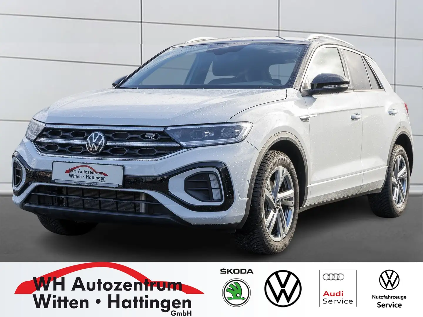 Volkswagen T-Roc 1.5 TSI DSG R-Line NAVI AHK REARVIEW GJ-REIFEN ... Weiß - 1