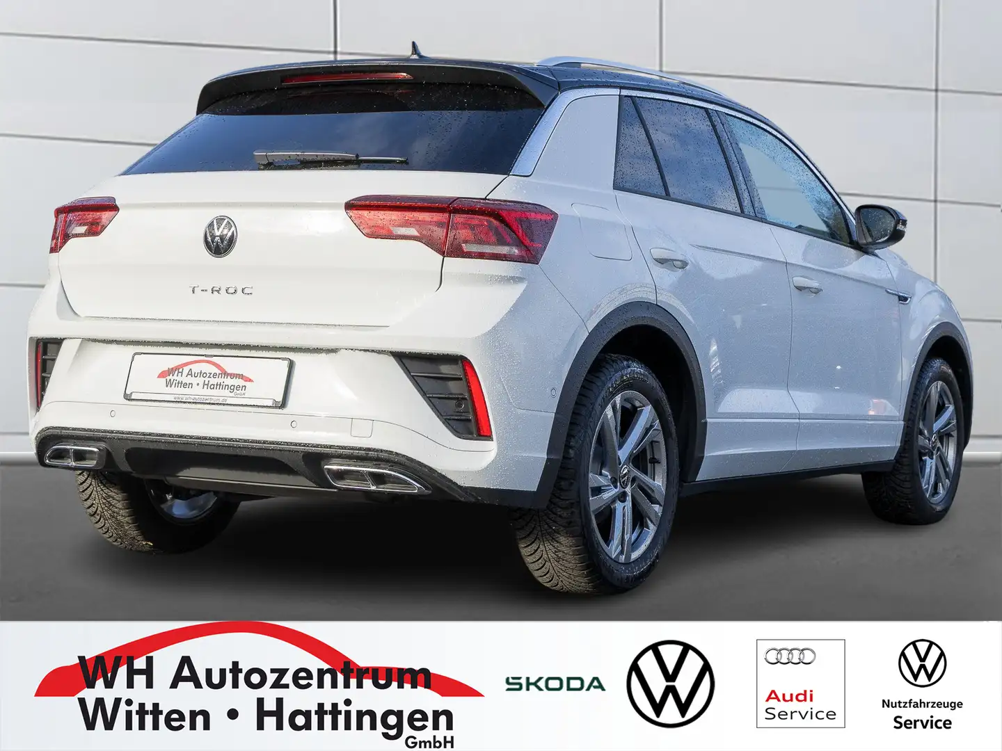 Volkswagen T-Roc 1.5 TSI DSG R-Line NAVI AHK REARVIEW GJ-REIFEN ... Weiß - 2