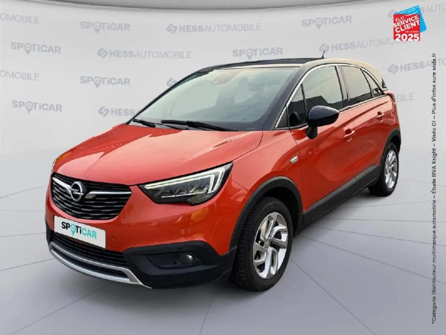 Opel Crossland X 1.2 Turbo 110ch Elegance Euro 6d-T Rouge - 1