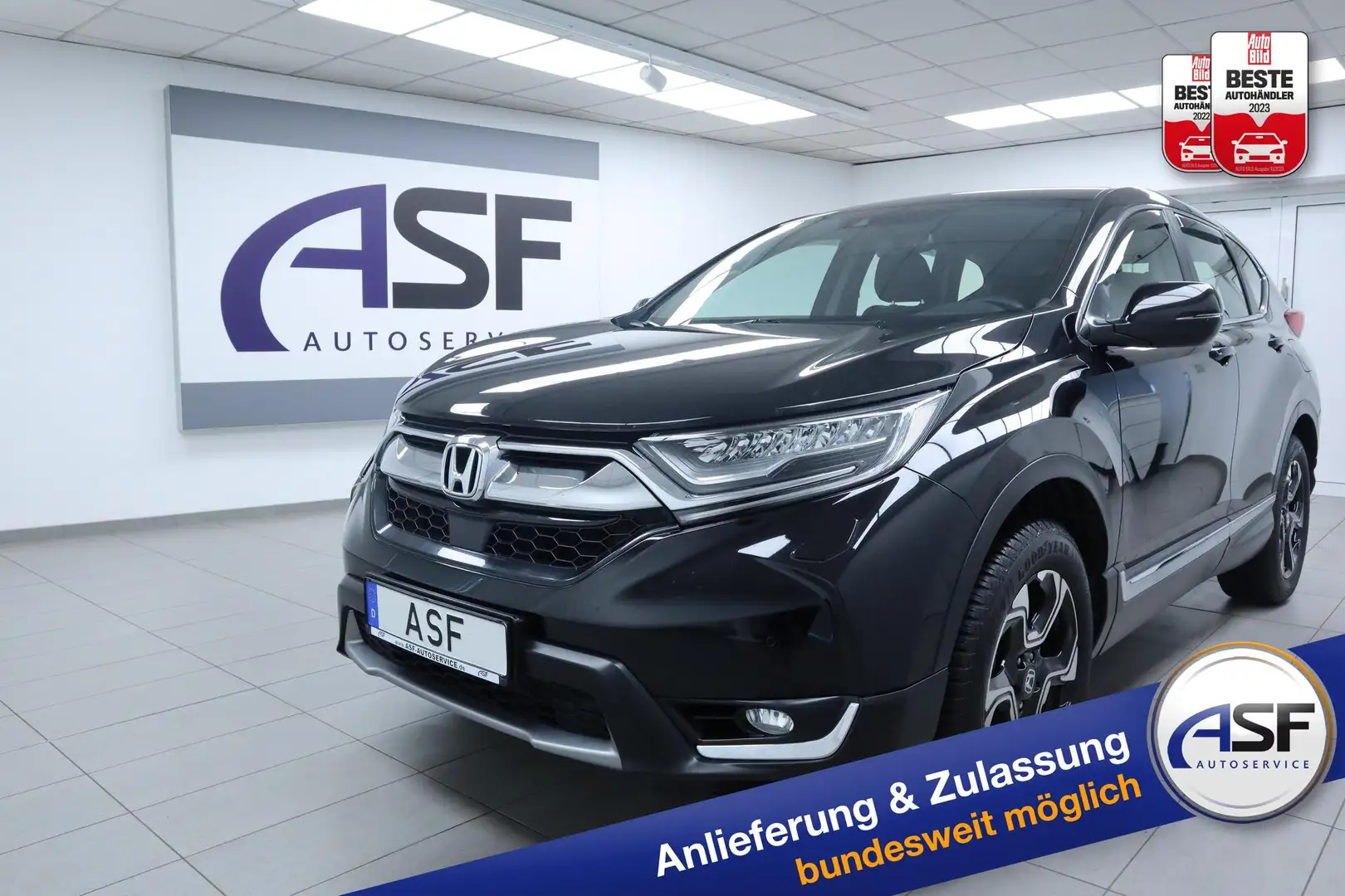 Honda CR-V Elegance 4x4 #AHK abnehm. #ACC #Schaltwippen #L... Zwart - 1