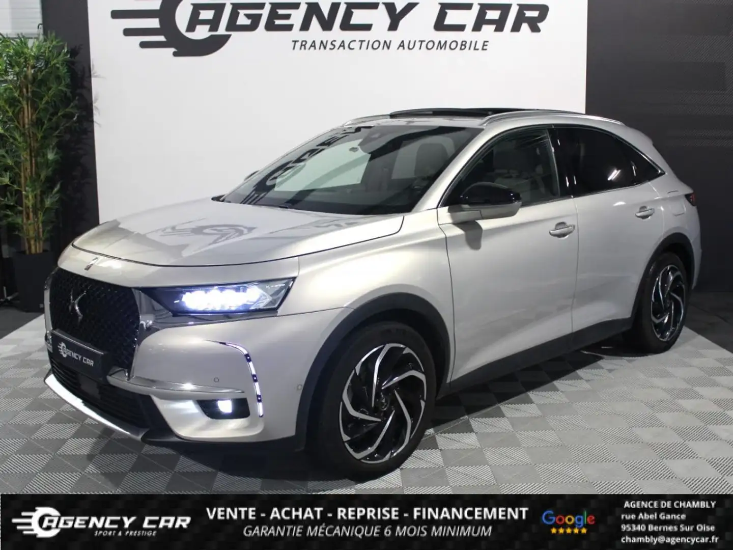 DS Automobiles DS 7 Crossback E-Tense - 225 Grand Chic FAIBLE KM Gris - 1