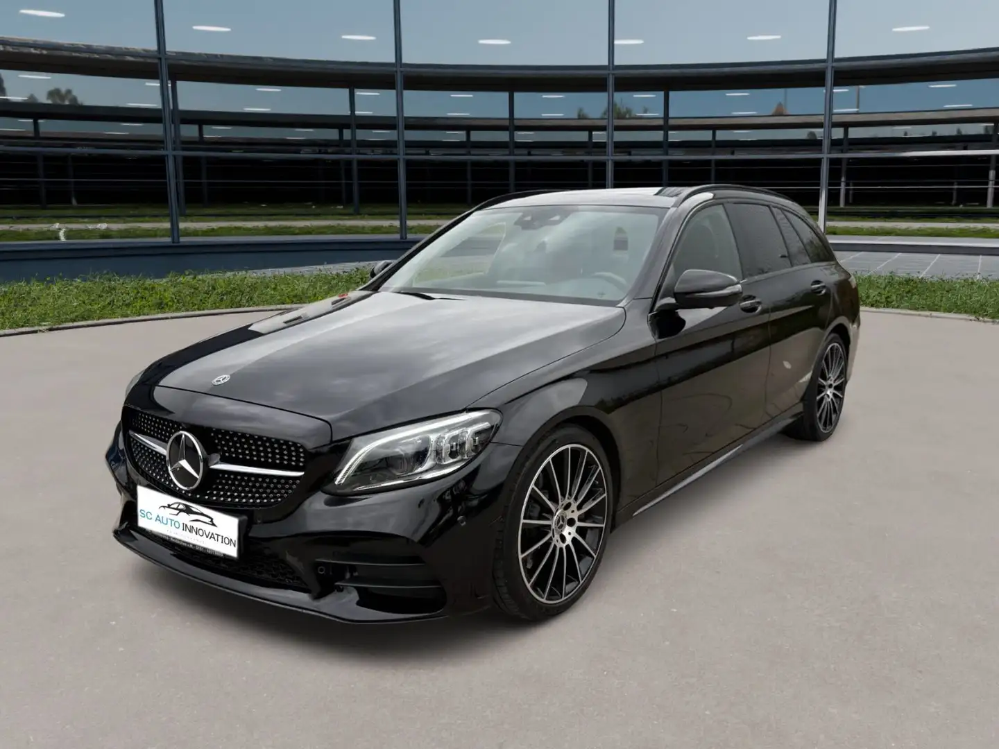 Mercedes-Benz C 300 T AMG Line+LED+Panorama+SHZ+DAB+AHK+Leder+ Schwarz - 1