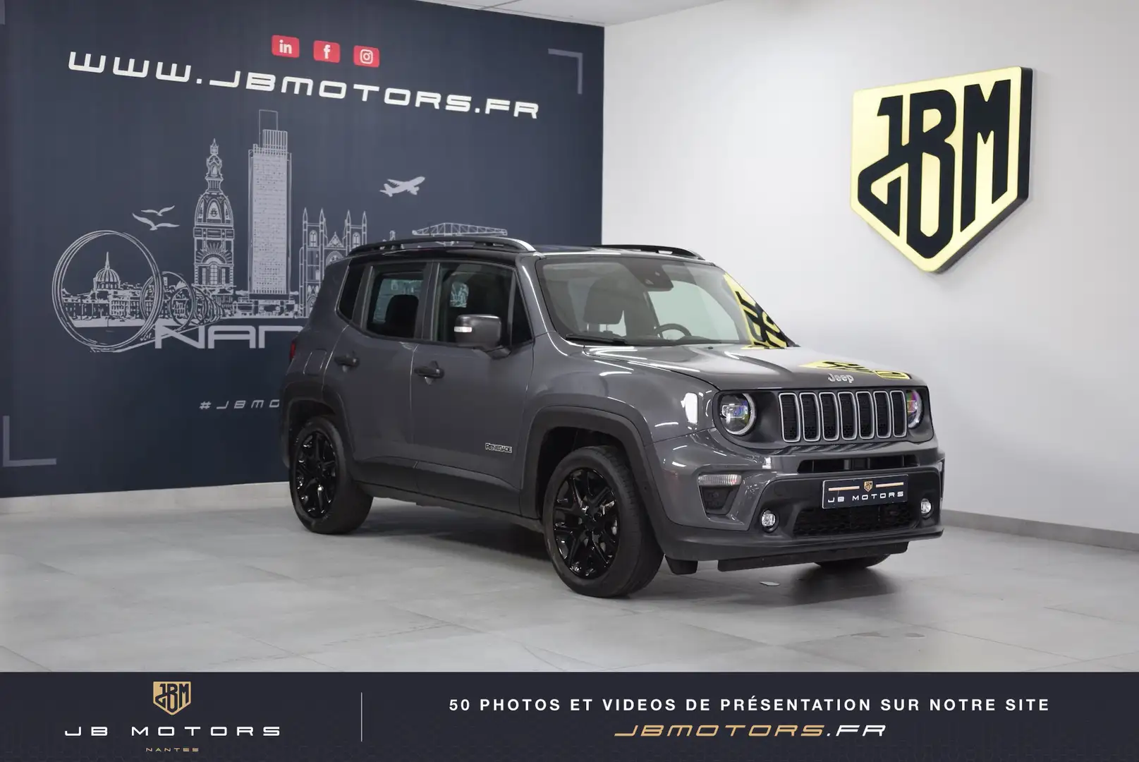 Jeep Renegade 1.5 Turbo T4 130 ch BVR7 e-Hybrid Summit Gris - 1