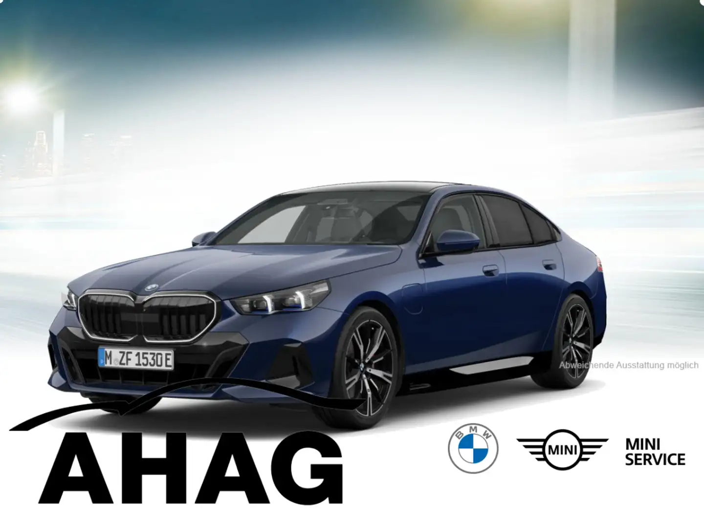 BMW 530 e M Sportpaket Panorama Klimaaut. AHK Albastru - 1