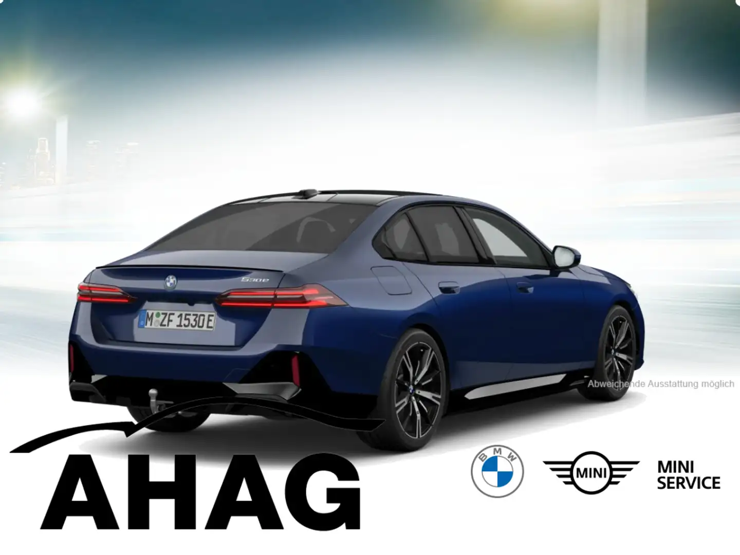 BMW 530 e M Sportpaket Panorama Klimaaut. AHK Albastru - 2
