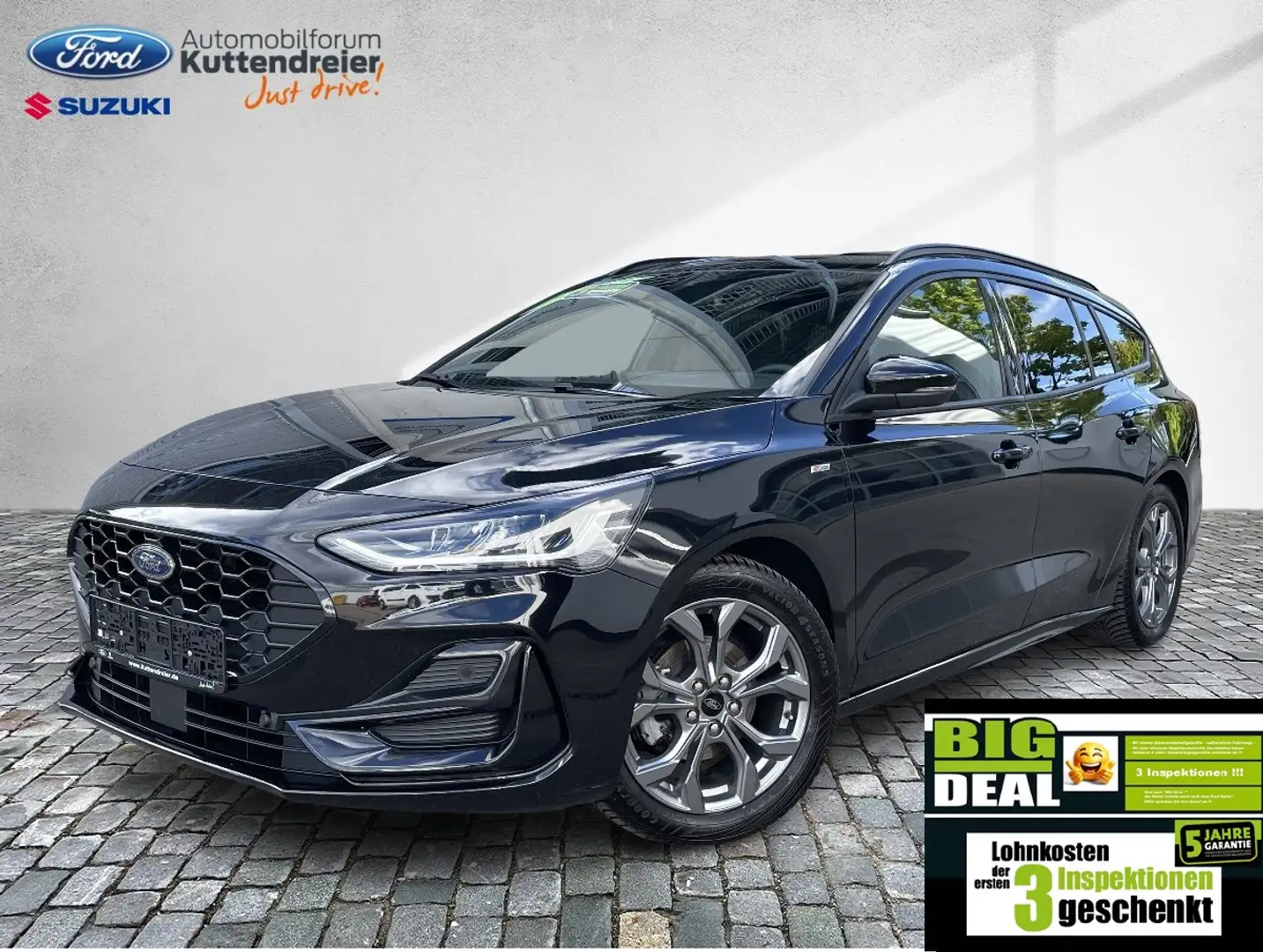 Ford Focus Turnier ST-Line Navi Kamera LED Lenkr.Sitzh Zwart - 1