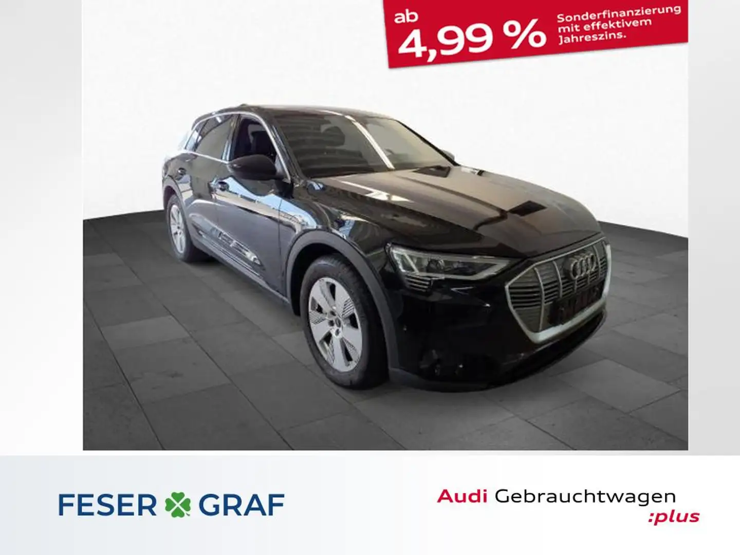 Audi e-tron 55 quattro 300 kW Чорний - 1