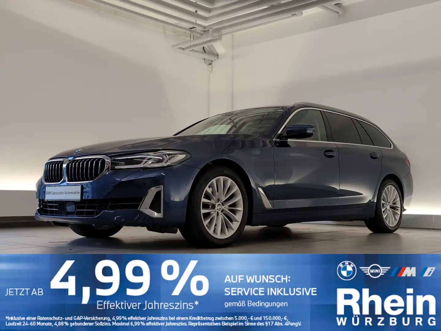 BMW 520 d Touring Luxury Line DAB/SHZ/PDC DAB/SHZ/PDC Blau - 1