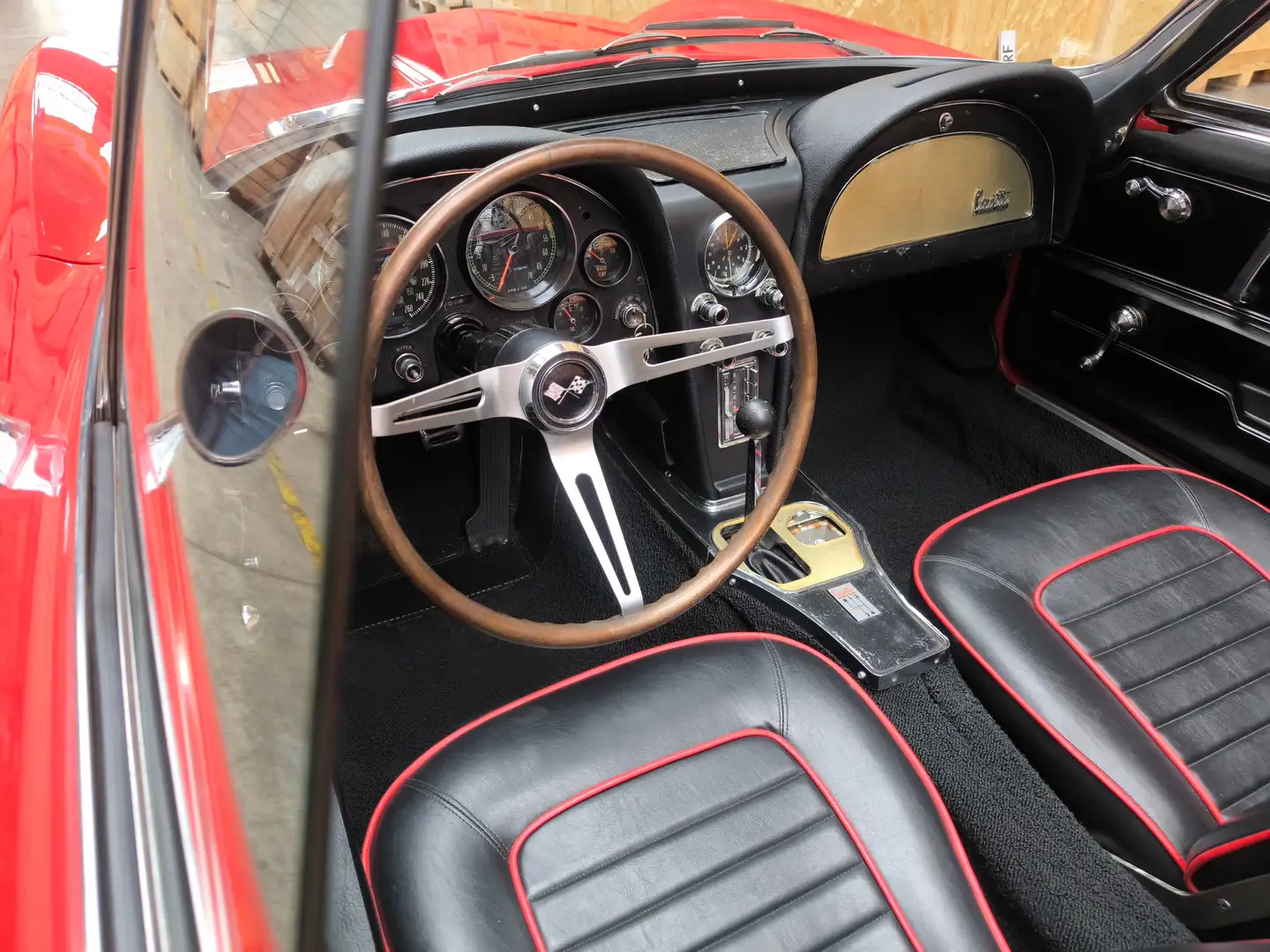 Chevrolet Corvette C2 Sting Ray Cabriolet mit Sidepipes! Rot - 2