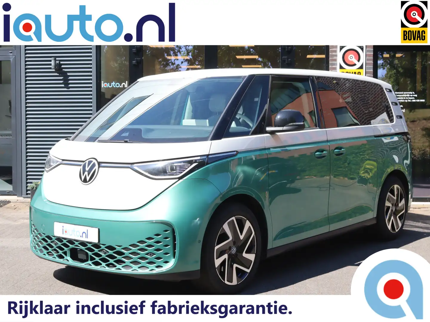 Volkswagen ID. Buzz Pro Style 77kWh IQ.Light/Keyless/Camera/Acc/Elek. Groen - 1