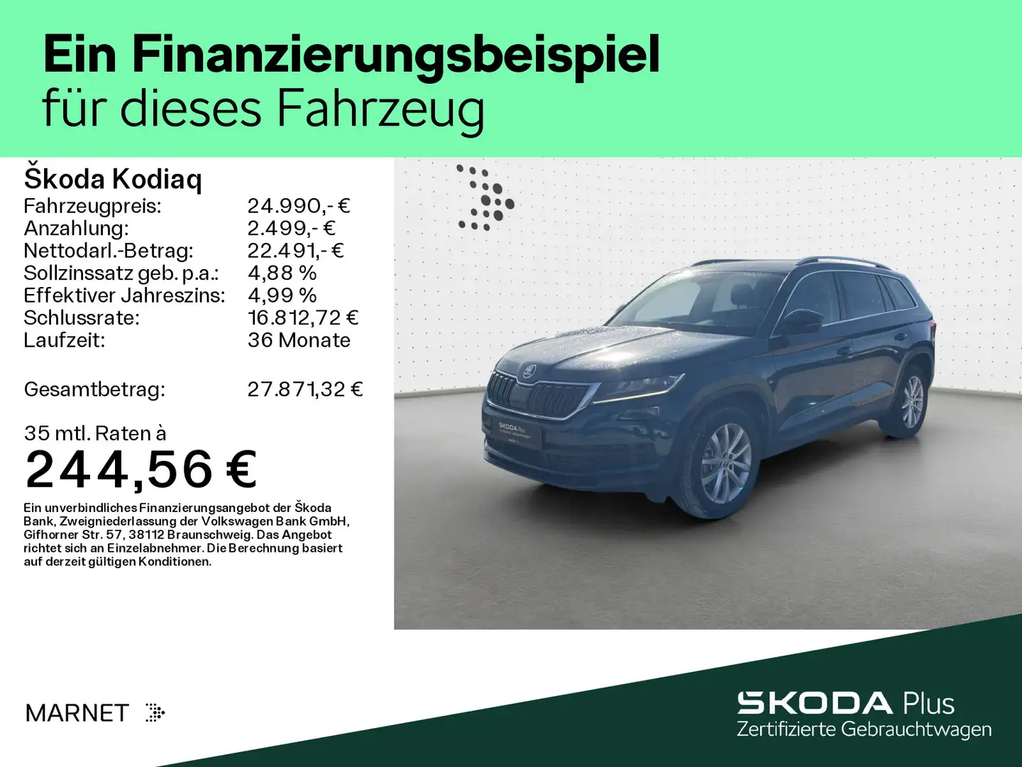 Skoda Kodiaq 2.0 TDI Style 4x4 Navi*StHzg*DCC*Keyless* Bleu - 2