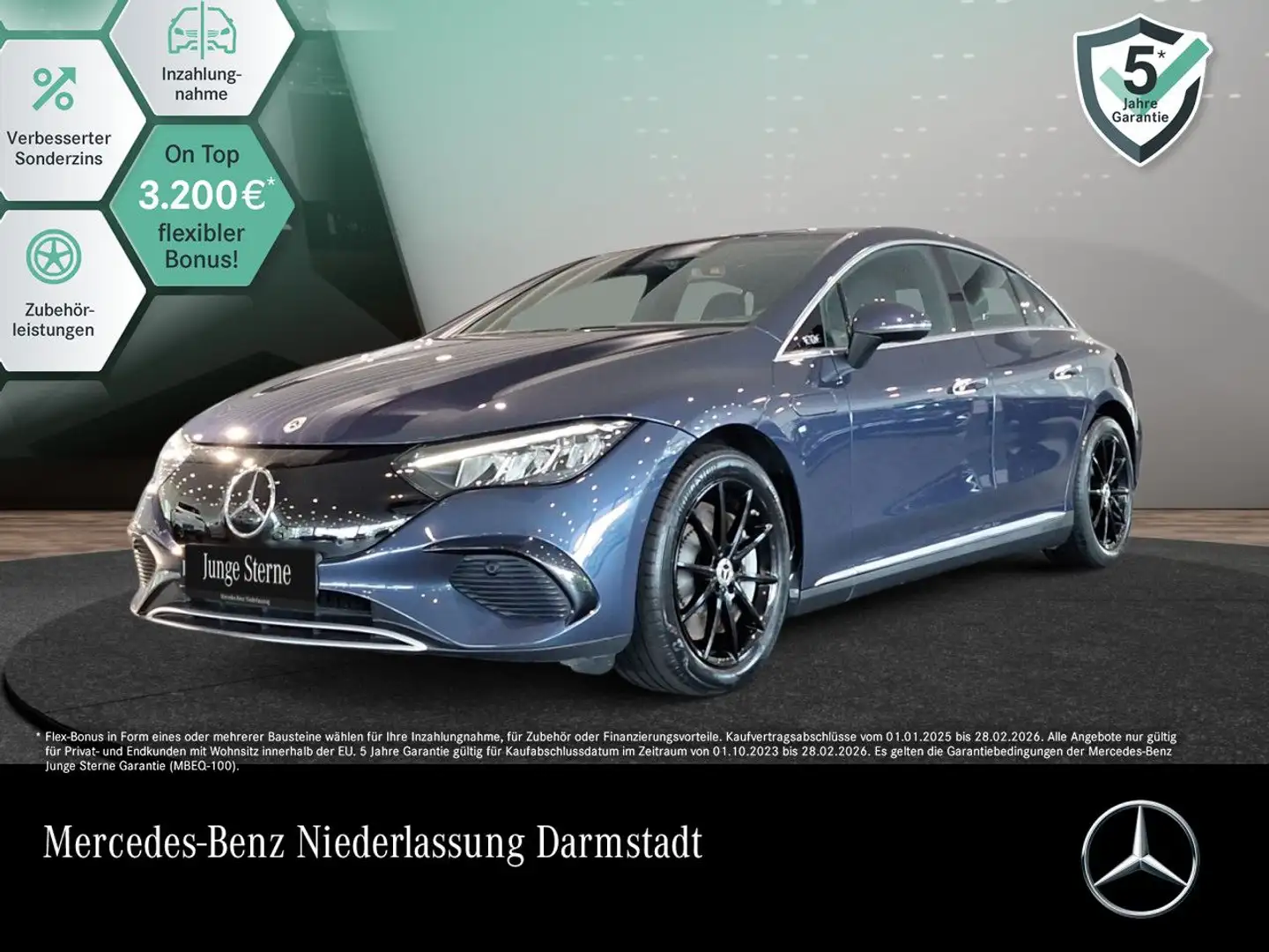 Mercedes-Benz EQE 300 WideScreen LED Kamera Spurhalt-Ass PTS Albastru - 1
