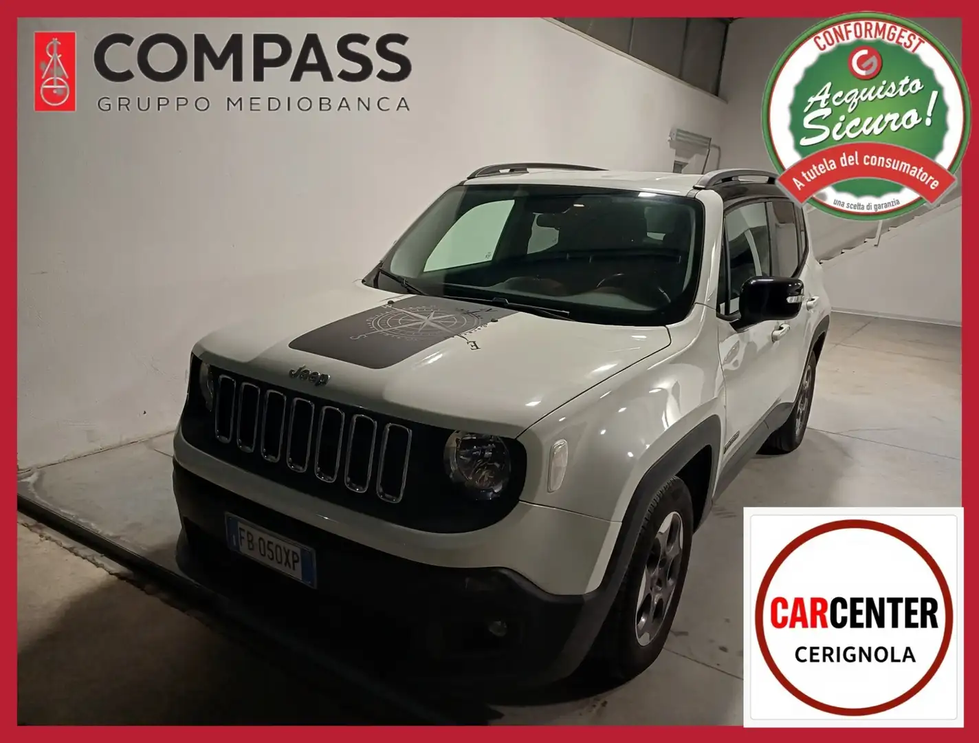 Jeep Renegade Renegade 1.6 Mjt 120 CV Limited Fehér - 2