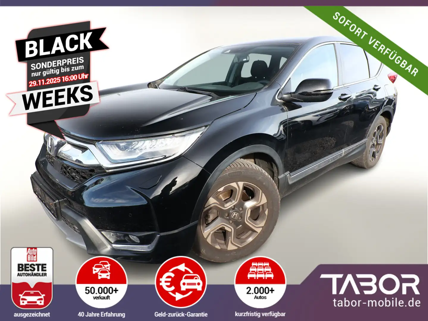 Honda CR-V 1.5 Turbo 173 VTEC Elegance Nav LED PDC 18Z Schwarz - 1