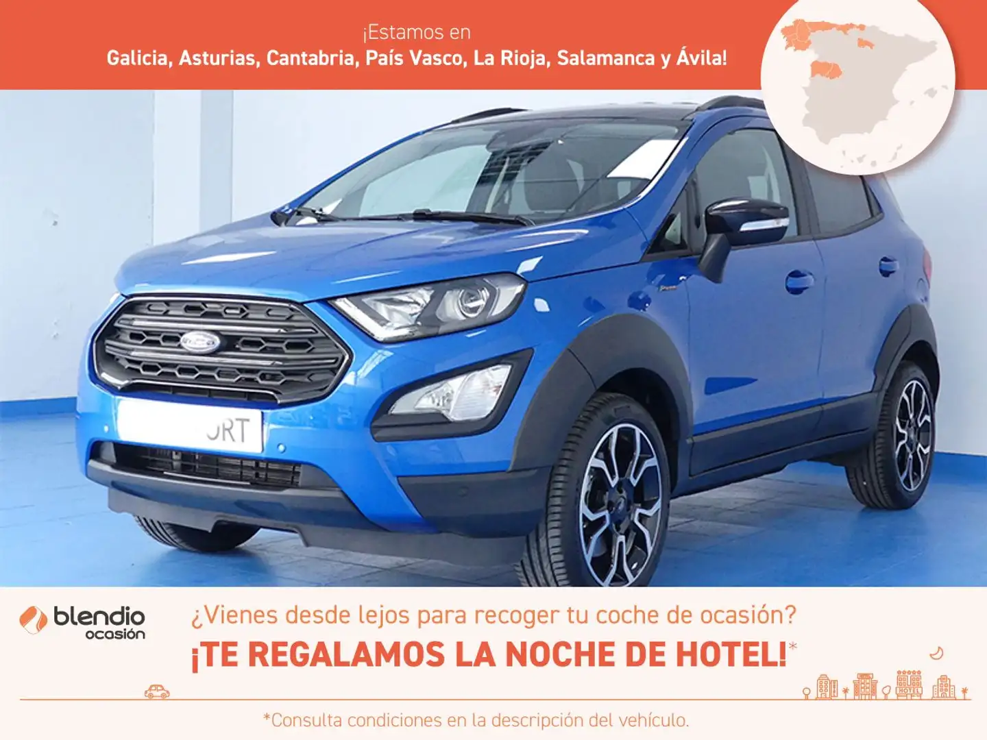 Ford EcoSport 1.0T ECOBOOST 92KW ACTIVE 125 5P Azul - 1