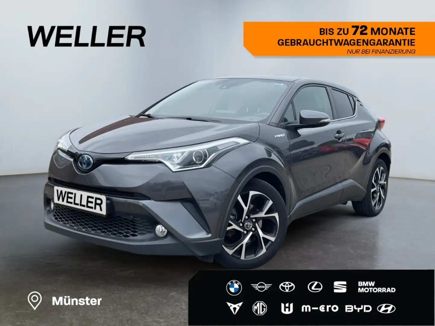 Toyota C-HR 1.8 Hybrid Club*ACC*Kamera*SHZ*SmartKey*PDC* Gris - 1