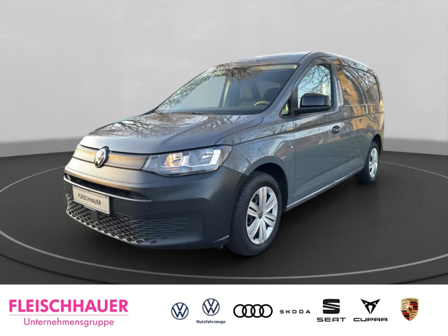 Volkswagen Caddy Cargo 2.0 TDI Navi DAB Ausparkassistent Spurwechse Grau - 1