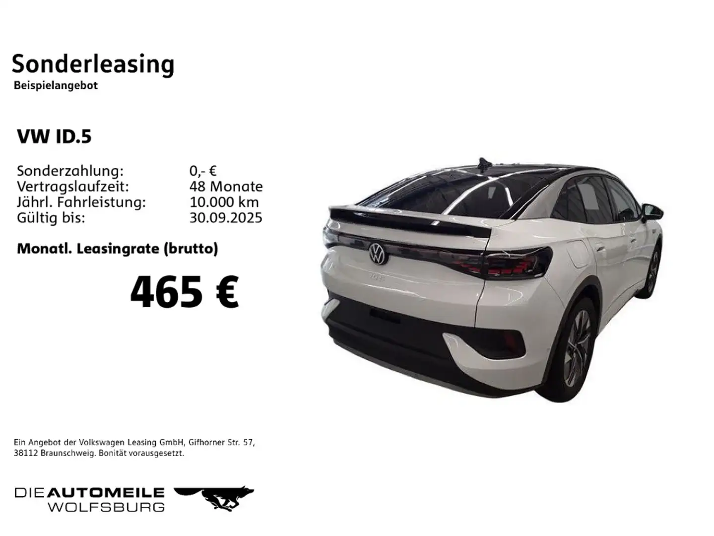 Volkswagen ID.5 Pro Performance Pano/Matrix/ACC/TravelAssis Blanc - 2