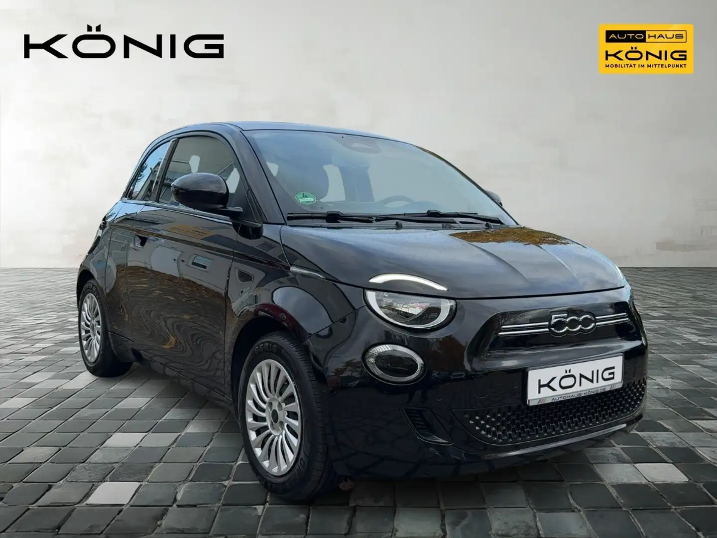 Fiat 500e 3+1 Klimaautom.  Sitzheizung, Rückfahrkamera Schwarz - 2