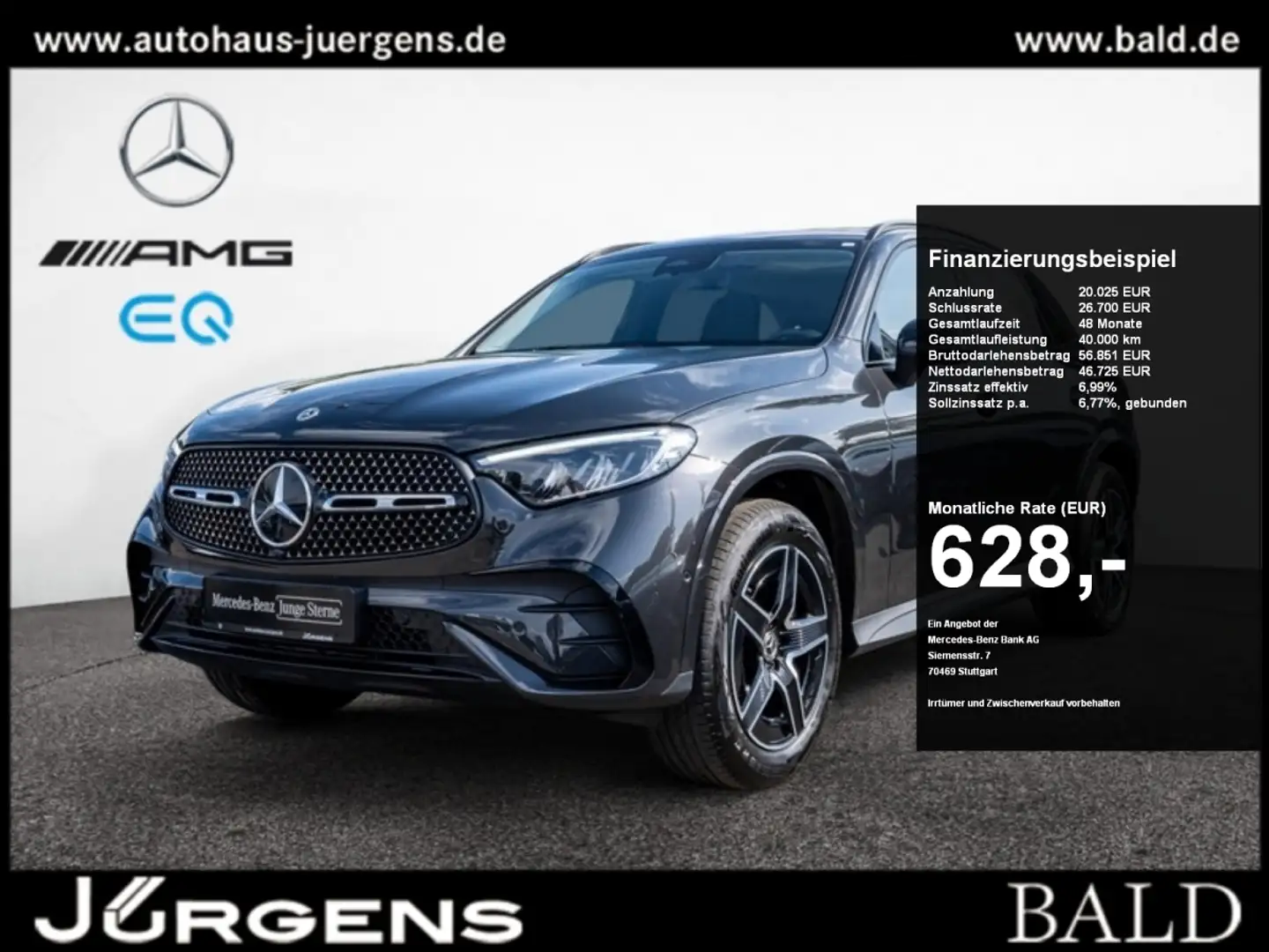 Mercedes-Benz GLC 400 e 4M AMG-Sport/LED/Cam/Pano/AHK/Night/19 Grijs - 1