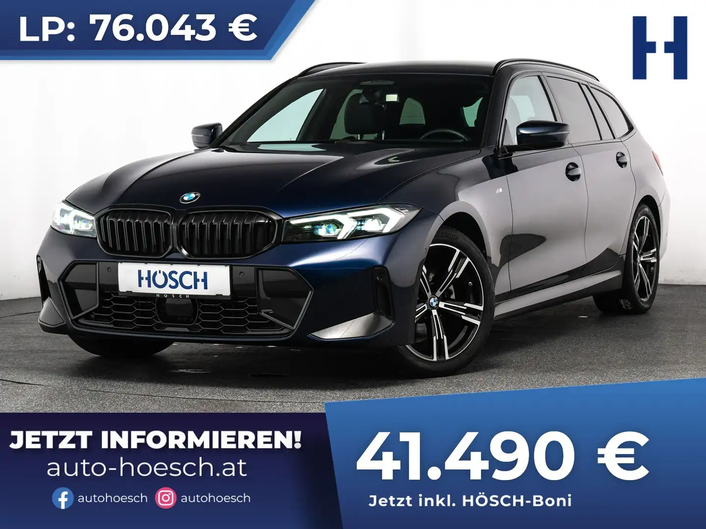 BMW 320 d xDrive Touring M Sport TOP EXTRAS Blau - 1