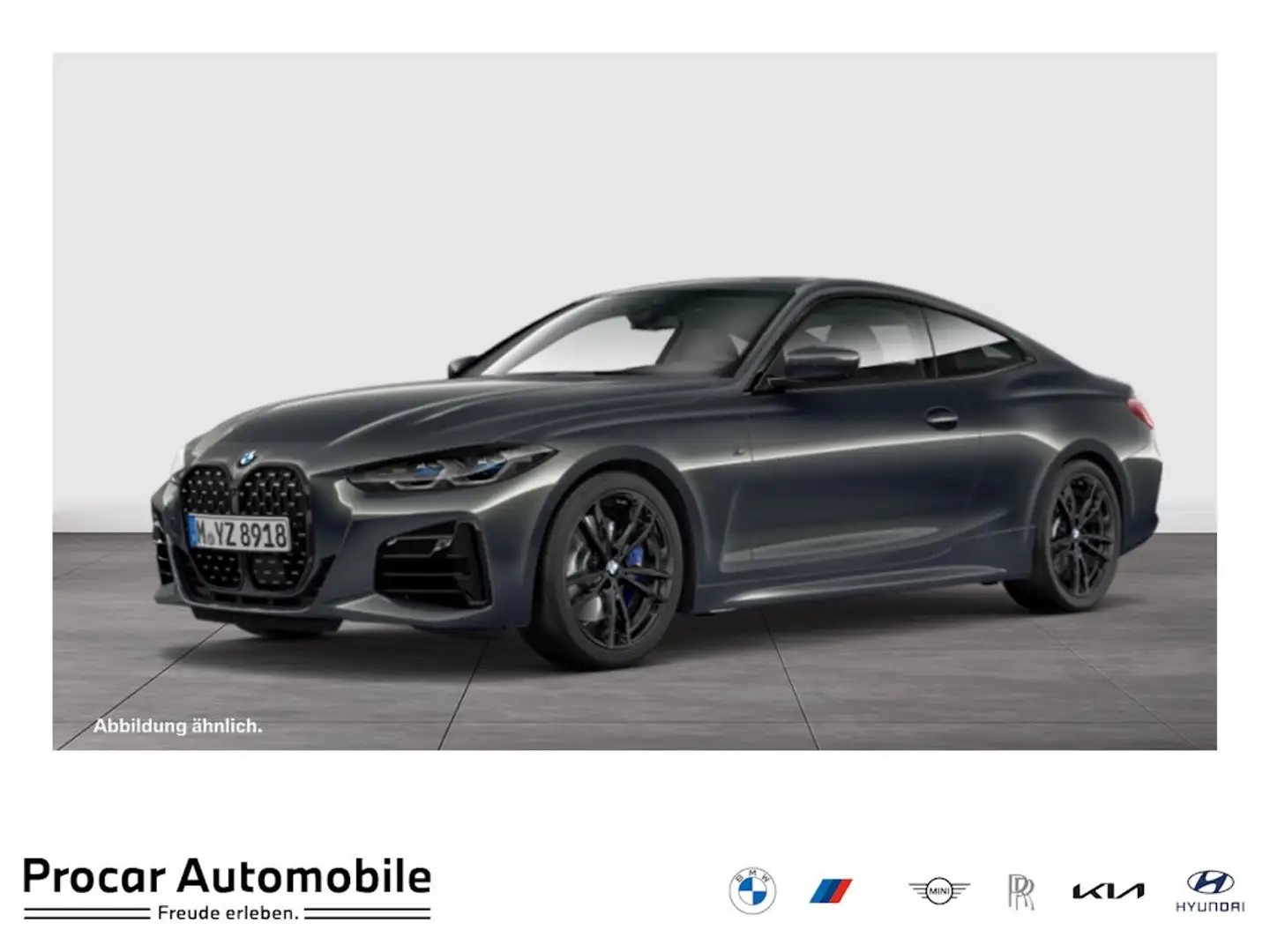 BMW 440 M440d xDrive Coupé HUD ACC RFK NAVI Standh. LED Grau - 1