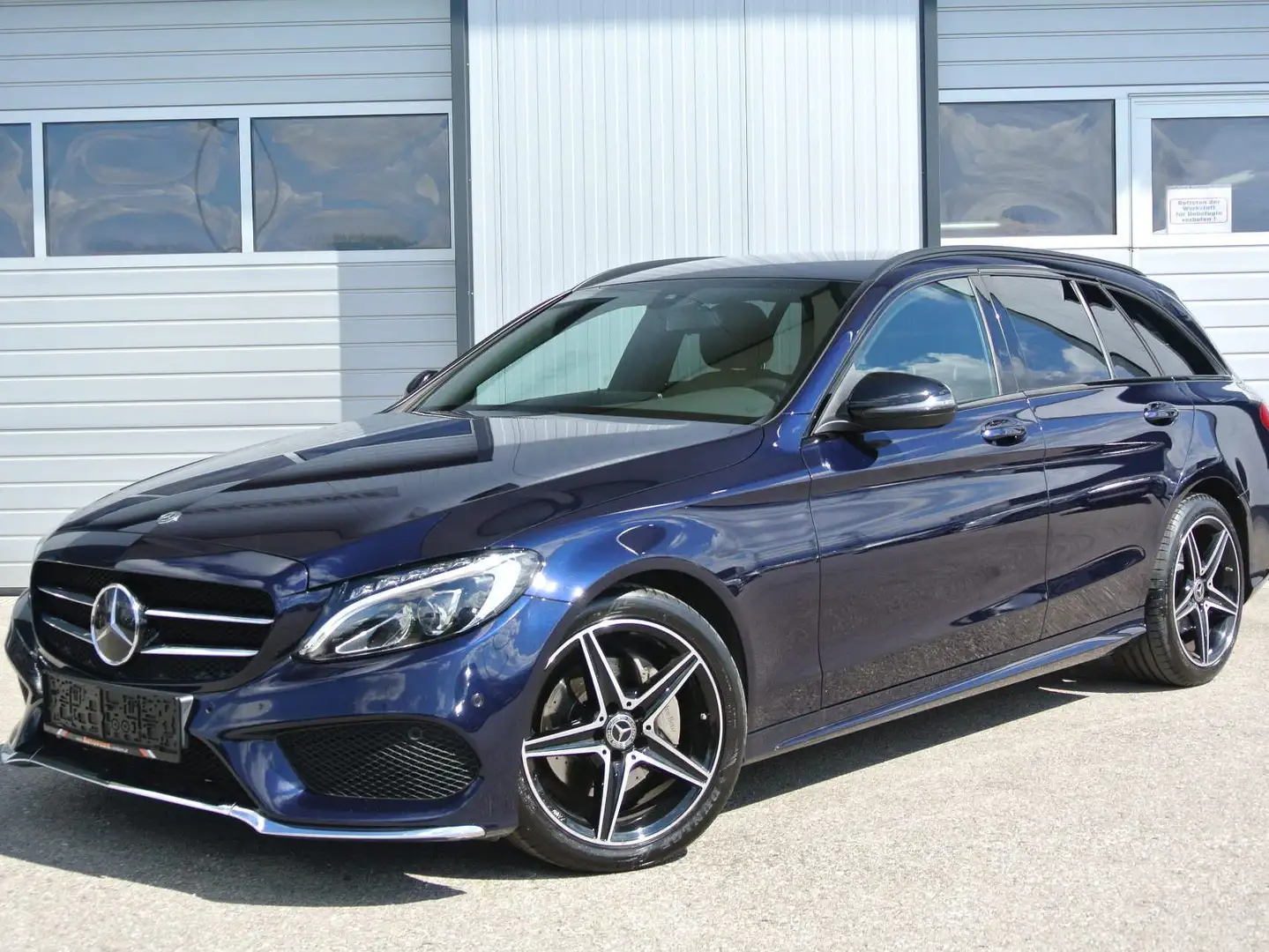 Mercedes-Benz C 220 dT Aut. ** AMG-Paket * LEDER * LED-SW * ACC * Blau - 1