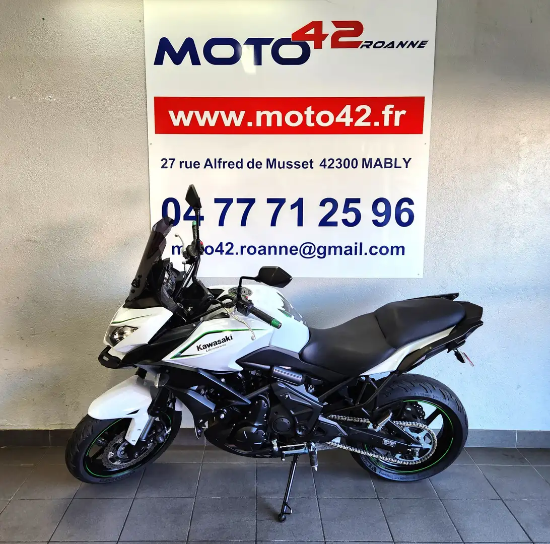 Kawasaki Versys 650 Blanc - 1