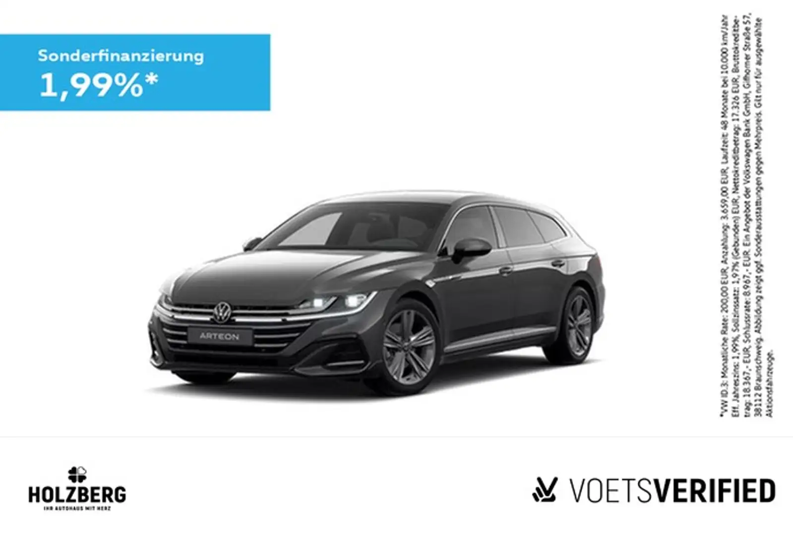 Volkswagen Arteon Shooting Brake R-Line 2.0 TSI DSG AHK Gris - 1