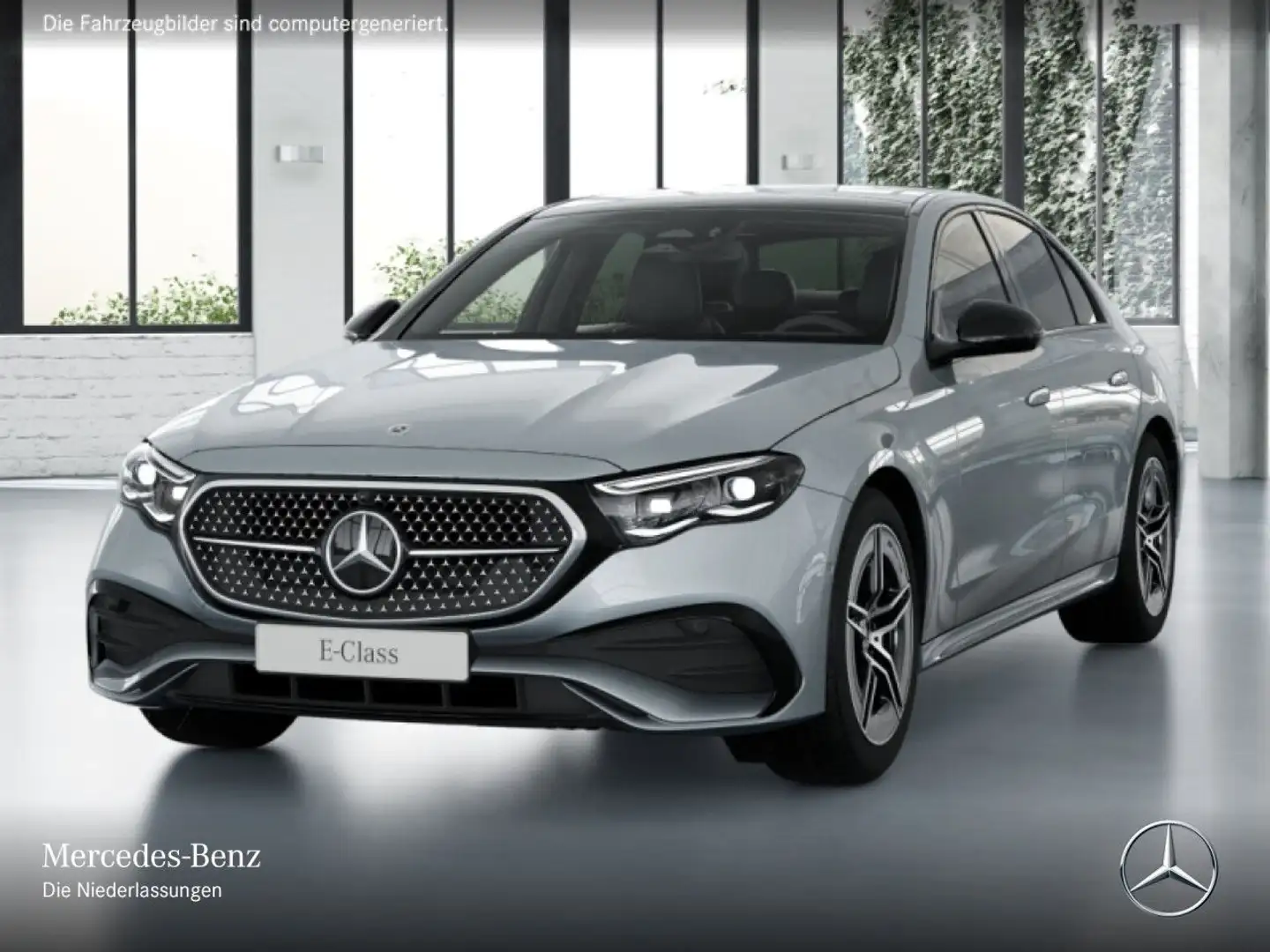 Mercedes-Benz E 220 d AMG 360° Airmat Pano Burmester Distr. AHK Silber - 2