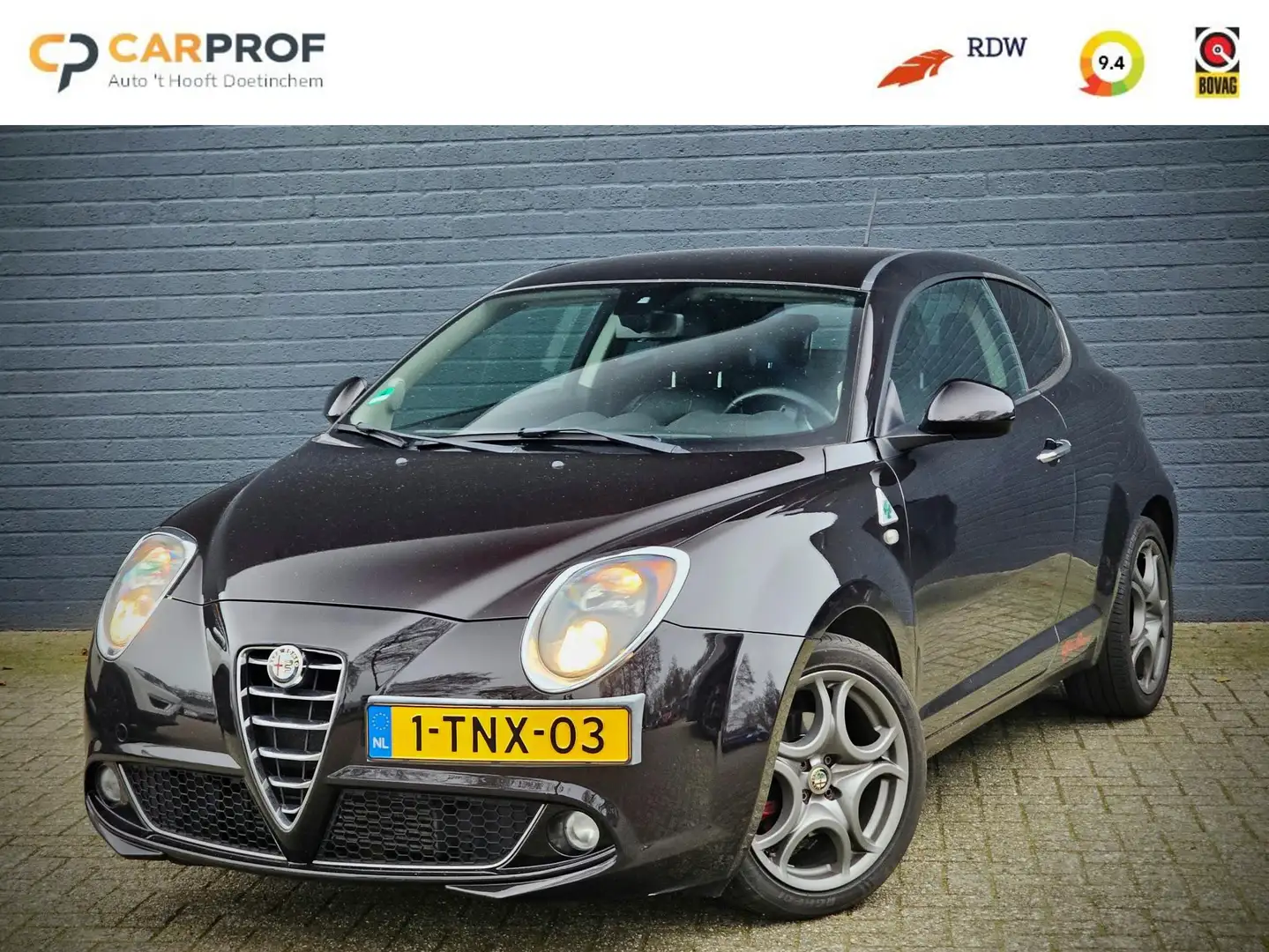 Alfa Romeo MiTo 1.3 JTDm ECO Esclusivo / LEDER / NAVI / TREKHAAK / Schwarz - 1