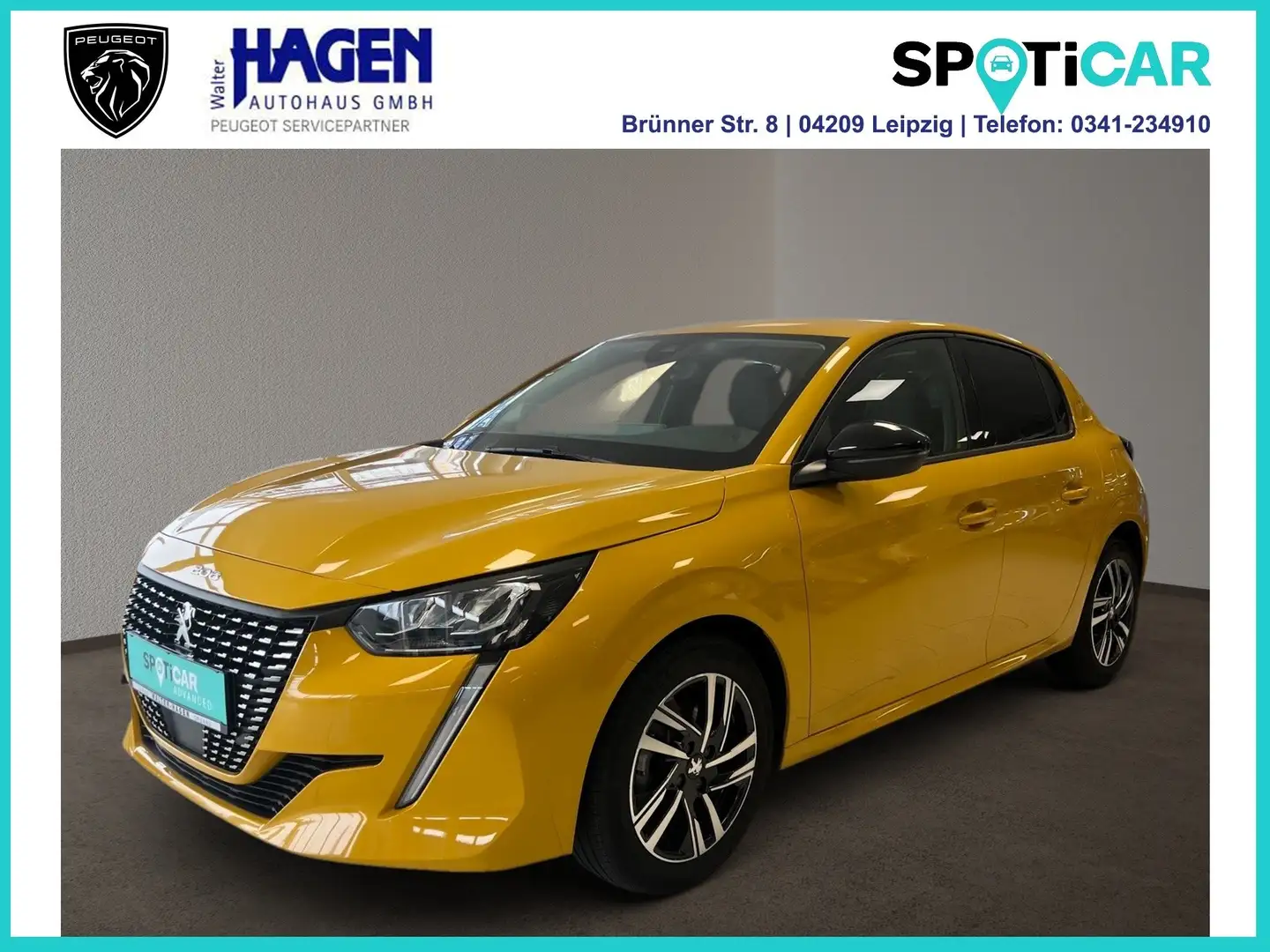 Peugeot 208 Allure Pack 1.2 100 PureTech PDC/RFK/SHZ/LED/DAB Jaune - 1