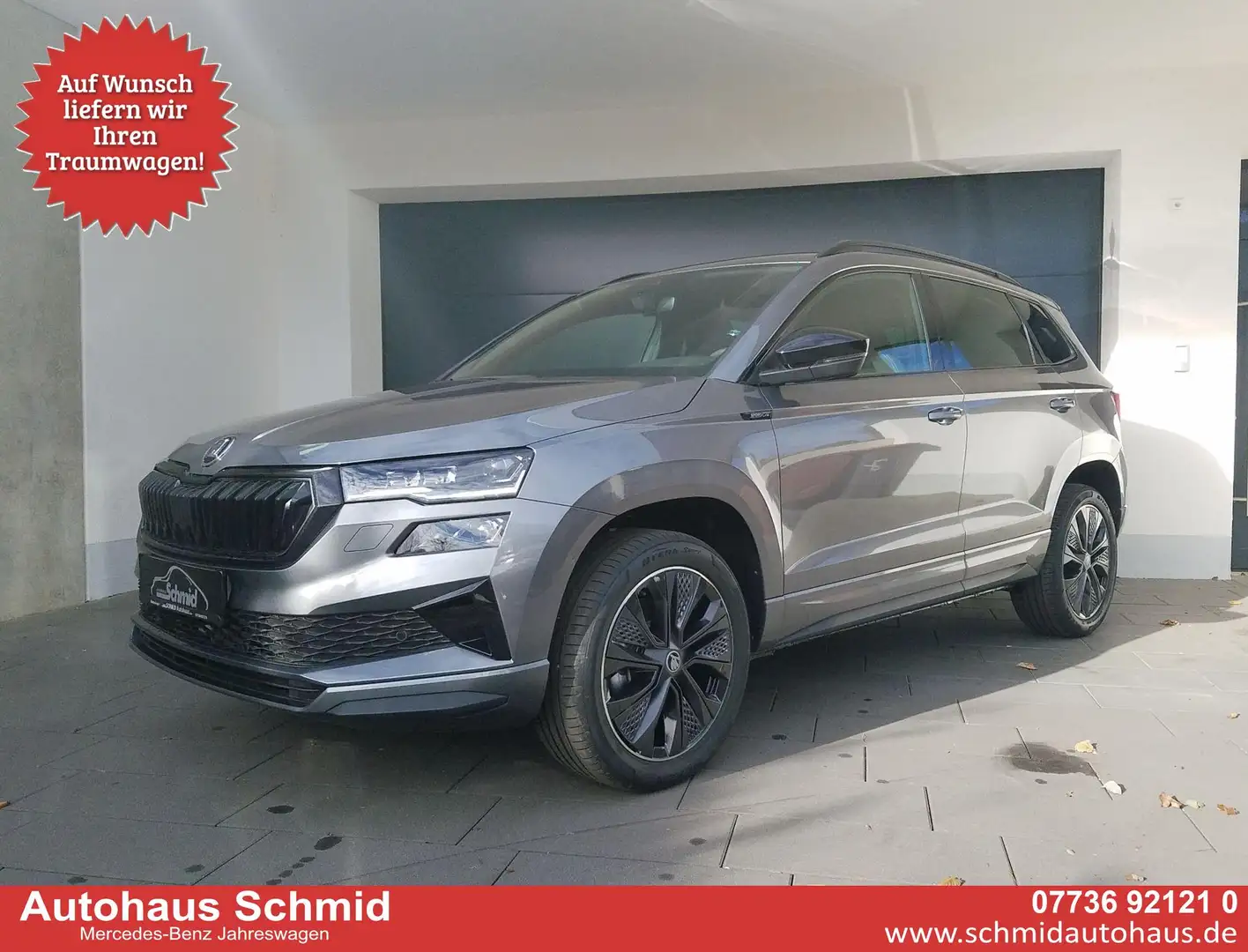 Skoda Karoq Sportline 1.5 TSI  150 PS 7-Gang-DSG 5 Jahre Ga... Grau - 1