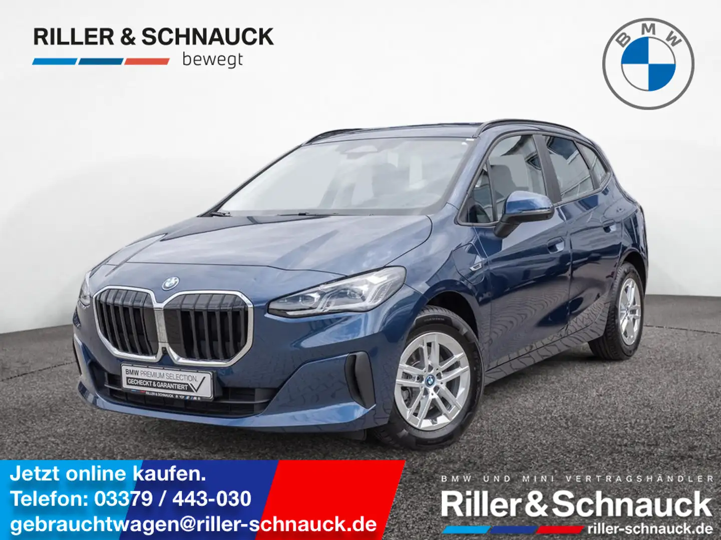 BMW 225 e Active Tourer xDrive AHK HUD LED 360° Bleu - 1