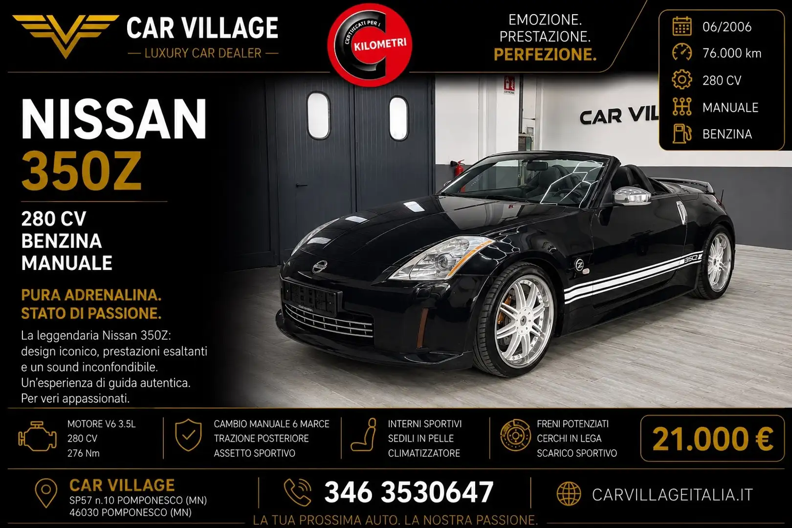 Nissan 350Z 350Z Roadster 3.5 V6 Lev 2 Schwarz - 1