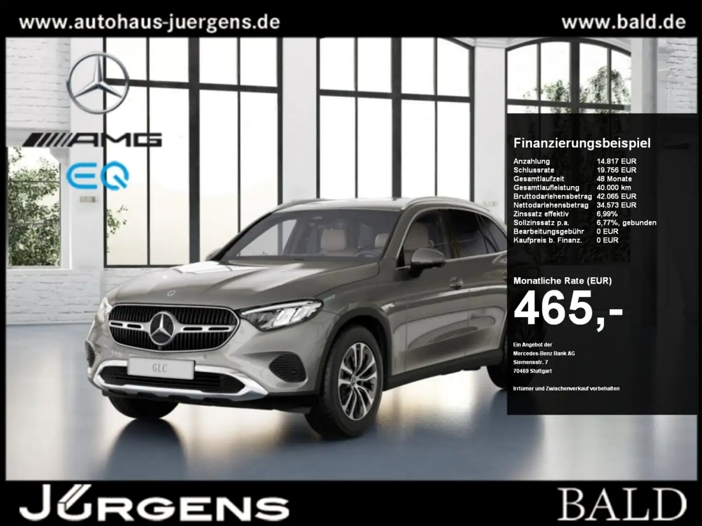 Mercedes-Benz GLC 220 d 4M Avantgarde/LED/360/Burm/Memo/Totw Silber - 1