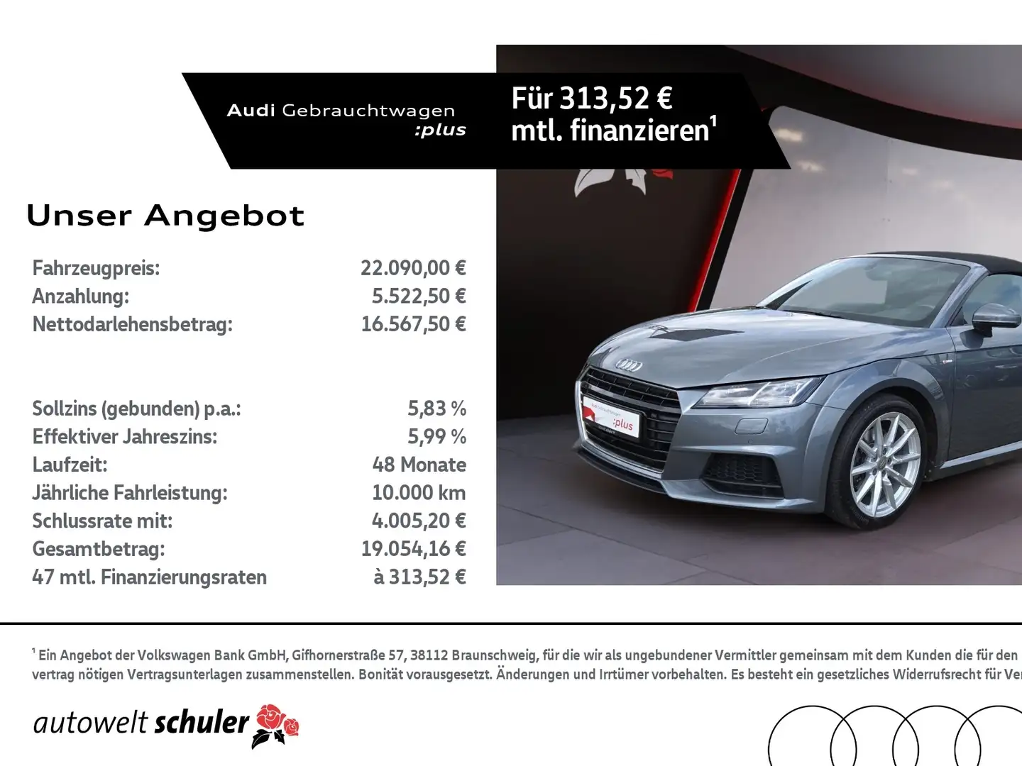 Audi TT Roadster 1.8 TFSI S-tronic Navi LED Sitzheizung Grijs - 1