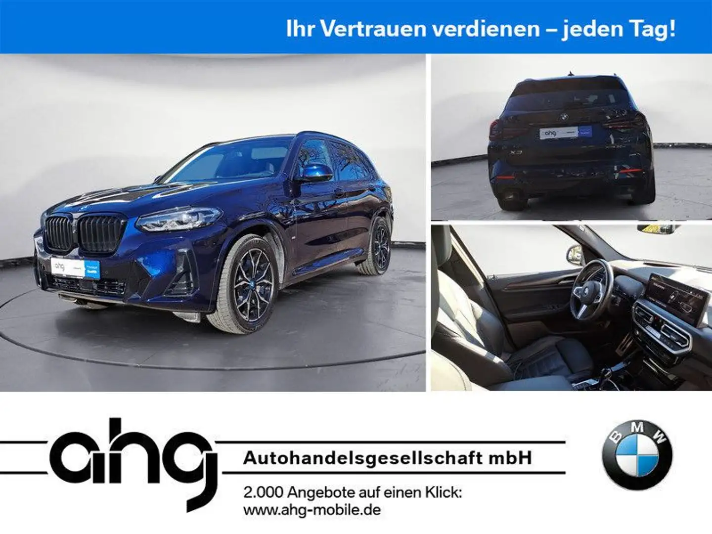 BMW X3 xDrive30e M Sport | AHK | Head-Up | GARANTIE Blau - 1