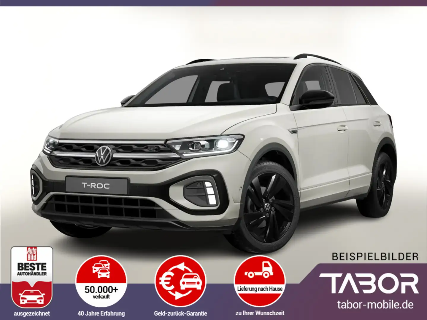 Volkswagen T-Roc 1.5 TSI 150 DSG R-Line Pano BlackP EasyO Grijs - 1