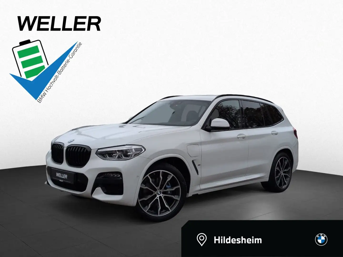 BMW X3 xD 30e M SPORT AdLED Pano DA HUD HiFi AHK 20" Blanc - 1