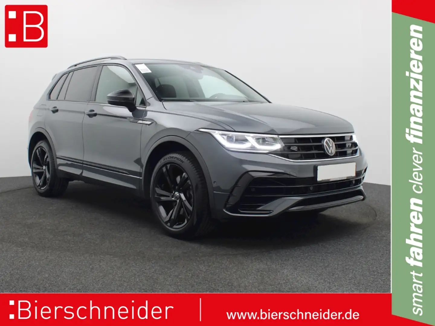 Volkswagen Tiguan 2.0 TDI DSG 4Mo. R-Line BLACK-STYLE PANO AHK NAVI Grau - 1